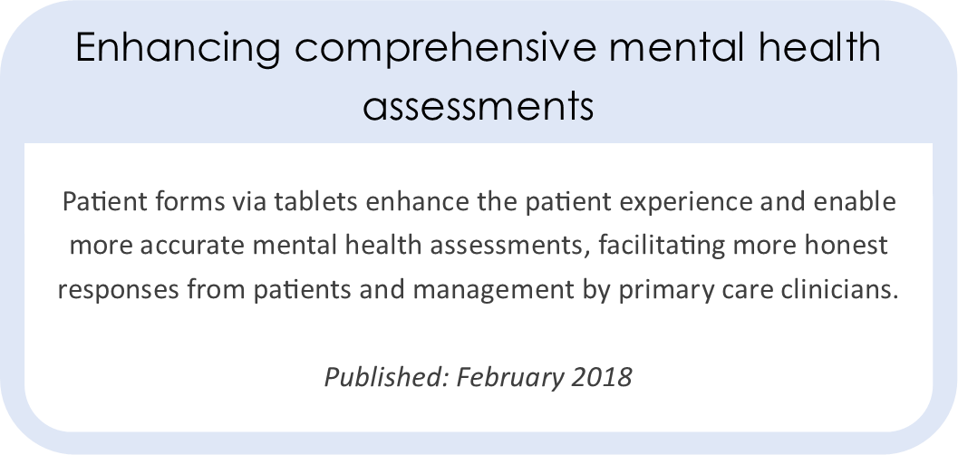 Enhancing comprehensive mental health assessments